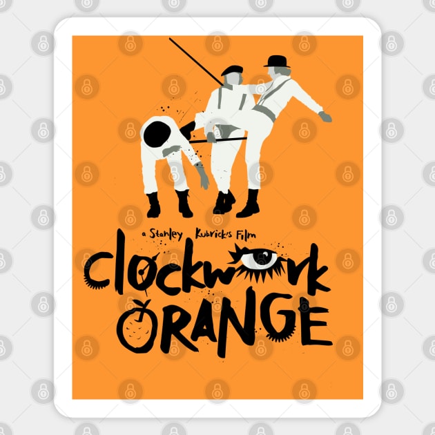 Clockwork orange minimalist Sticker by 2ToastDesign